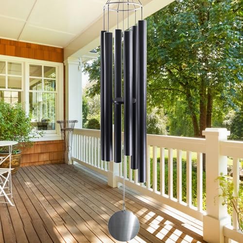 78 Inch Wind Chimes for Outside with 6 Tubes Tuned Relaxing Melody