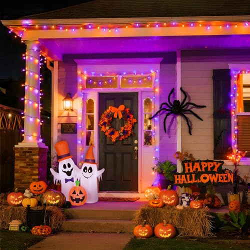 66ft 200 LEDOrange and Purple Halloween String Lights