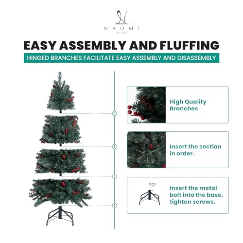 Belen 9ft Pencil Christmas Tree Prelit pre