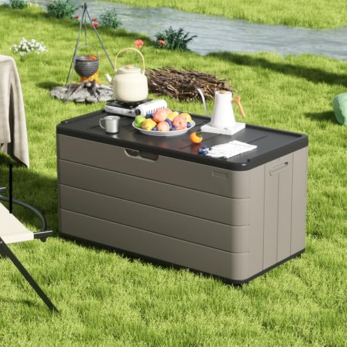 110 Gallon Outdoor Deck Box with Wheels
