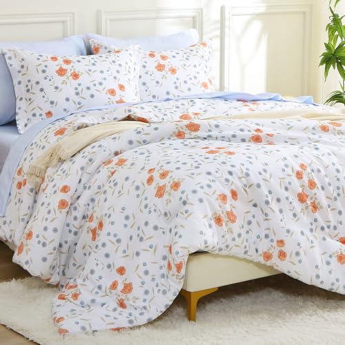 Orange Blossom Bed in a Bag Queen 7 Pieces