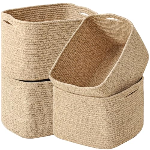 Storage Baskets for Organizing & Shelves (4 Count)