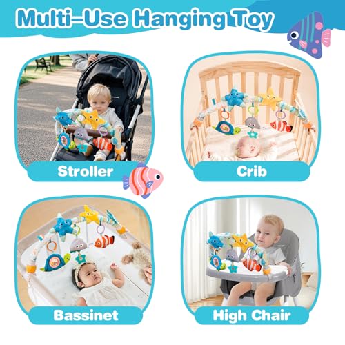 Musical Bassinet Stroller Crib Mobile Toy for Baby 0