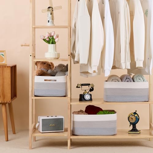 Large Storage Baskets for Shelves (3 Count)