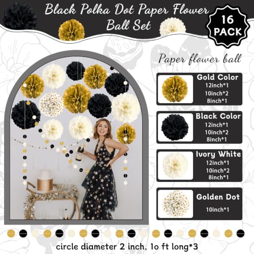 Black and Gold Party Decor