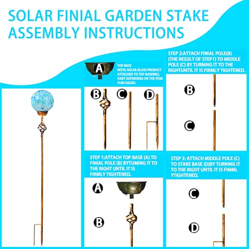 Garden Solar Lights Outdoor (4 Count)