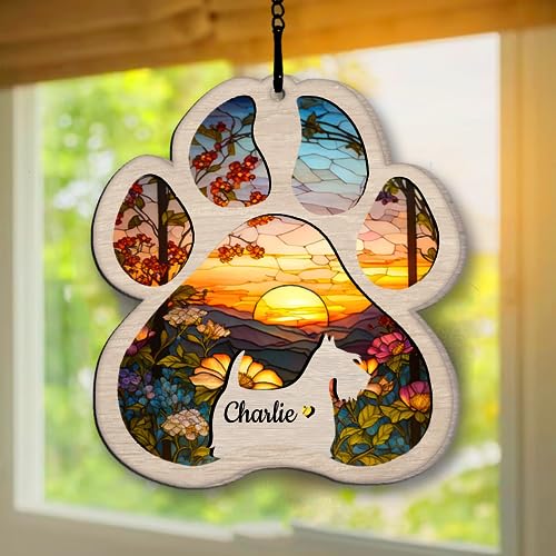 Personalized Scottish Terrier Suncatcher Dog Memorial Gifts