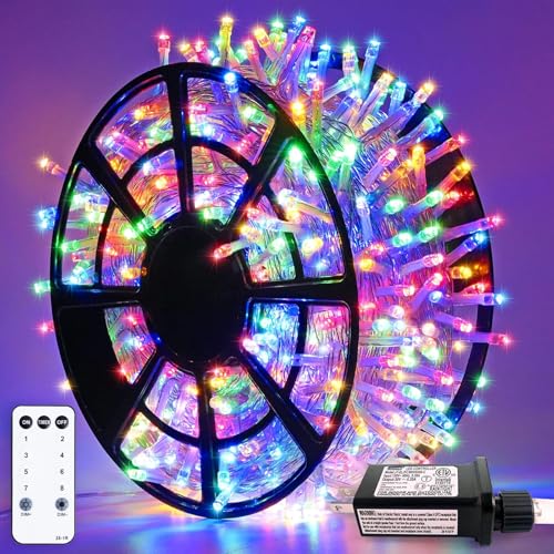 163ft 500 LED Multicolor Christmas Lights Outdoor Waterproof (163 Foot)