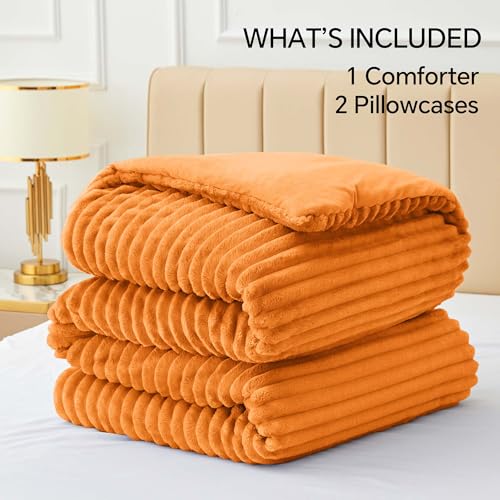 Fleece Queen Comforter Set
