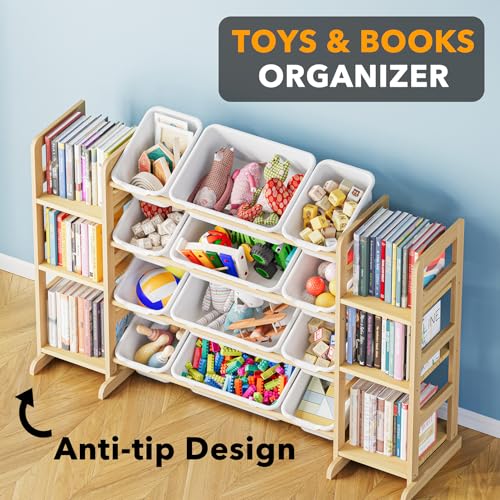 Toy Storage Organizer with 6 Shelves and 12 Bins (6 Count)