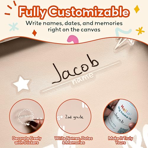 Height Chart for Kids Customizable Kids Height Wall Chart with Stickers