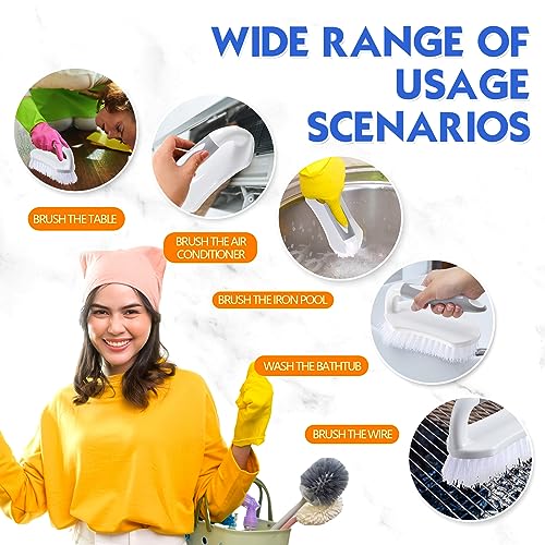 24 Pcs Scrub Brush Bulk for Cleaning with Handle