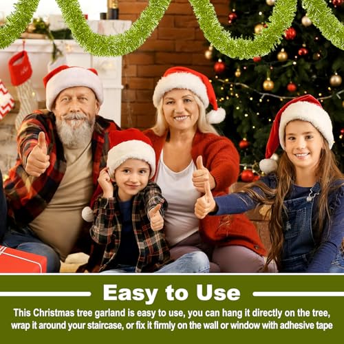 25 Feet Christmas Tinsel Garland