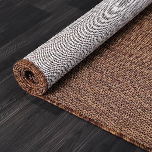 Washable Indoor Outdoor Rug 9x12 Weather Resistant Area Rugs Modern Solid for Porch Deck Balcony Backyard Patio Outside Carpet