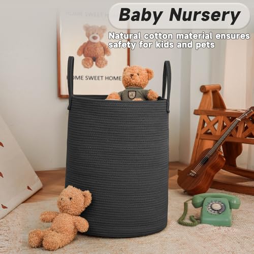 100L Cotton Rope Laundry Basket Hamper