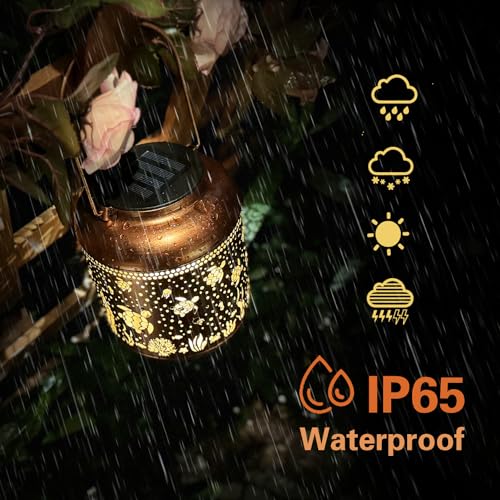 2 Pack Sea Turtle Solar Lanterns Outdoor Waterproof (2 Count)