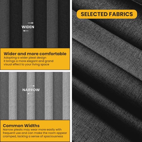 Room Divider Curtain Sets with Flexible Ceiling Track