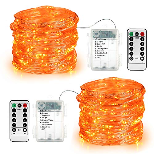 Orange Halloween Fairy Lights