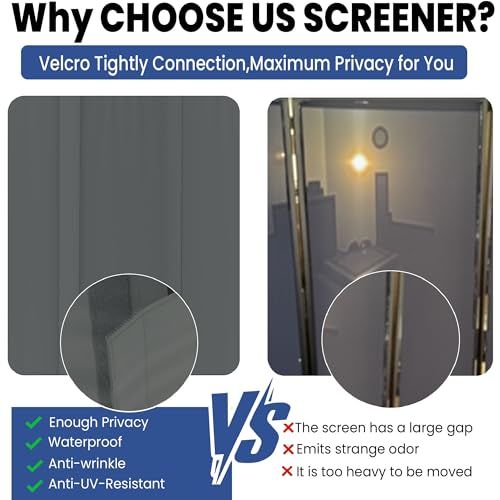 Room Divider 4 Panel Upgraded 88” Folding Screen Highly Secretive