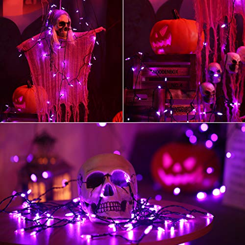 Purple Halloween String Lights Battery Operated