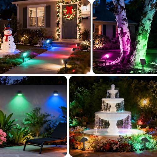 Solar Spot Lights Outdoor (12 Count)