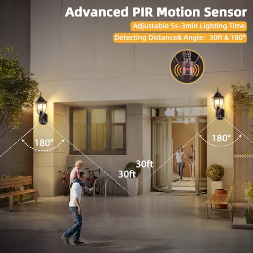 Motion Sensor Outdoor Wall Lights Porch Lamp