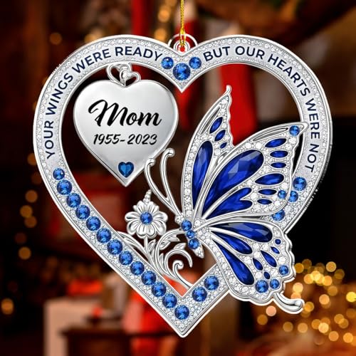 Your Wings were Ready Memorial Personalized Acrylic Ornament