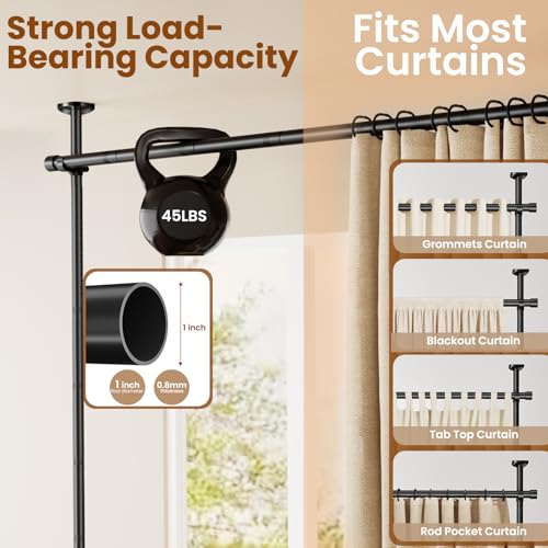 Room Divider Curtain Rod