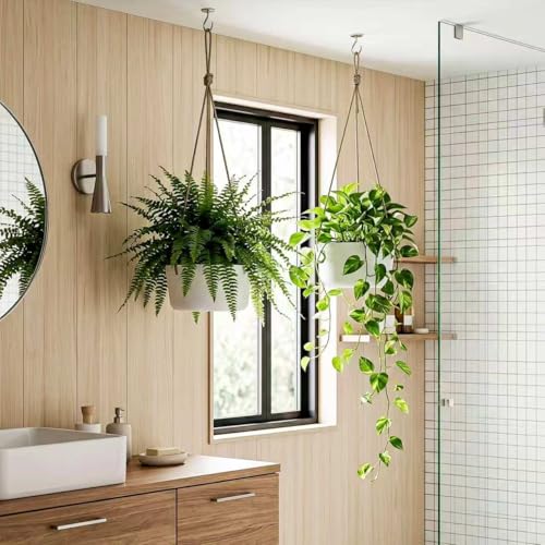 2 Pack 10.7 Inch Hanging Planter for Indoor Plants