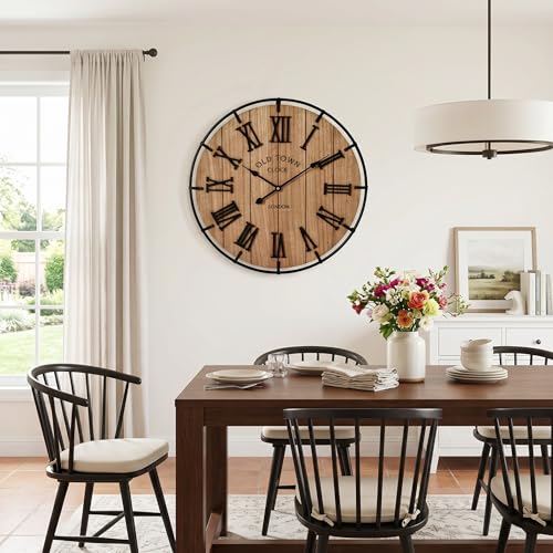 24 Inch Large Farmhouse Wall Clock