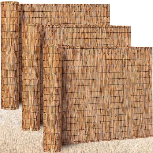 3 Pcs 4 x 16.4 ft Reed Fence Roller (3 Count)