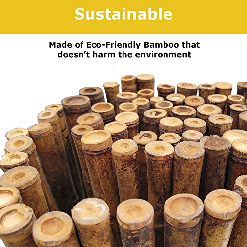 Caramel Brown Bamboo Fencing Decorative Rolled Fence Panel 3 ft H x 8 ft L (24 Sq Ft)