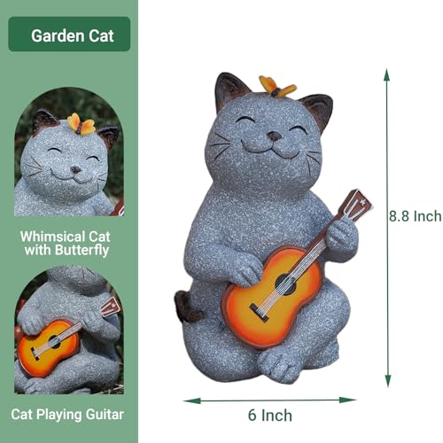 Cat Garden Statue Outdoor Decor