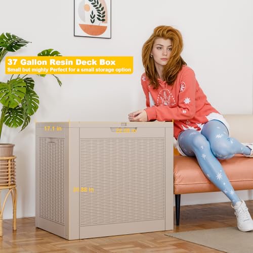 37 Gallon Outdoor Deck Box