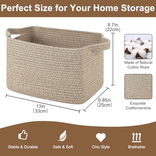 Storage Basket for Organizing 3 Pack (3 Count)
