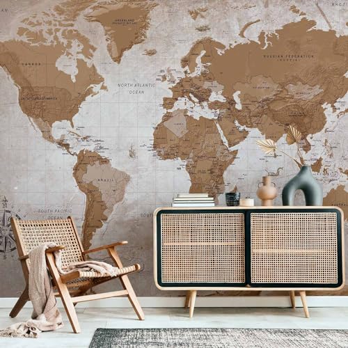 Wall Mural World Map 118x83 in (67.81 Sq Ft)