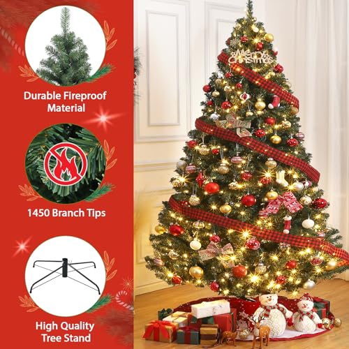 7.5ft Unlit Fraser Fir Wide Artificial Christmas Tree