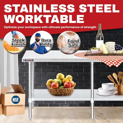 24x84 Stainless Steel Work Table