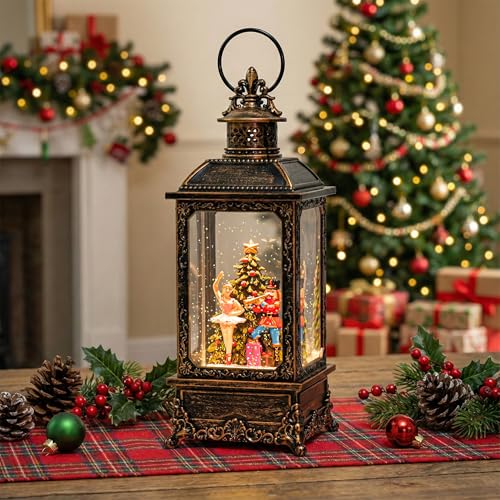 Christmas Snow Globe Nutcracker Lantern