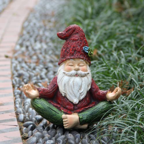 Garden Yoga Gnome Statue