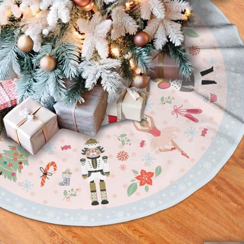 36" Cute Nutcracker Christmas Tree Skirt