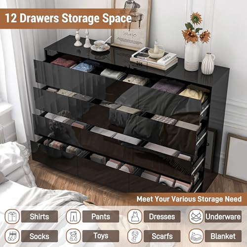 Black Malm Dresser for Bedroom