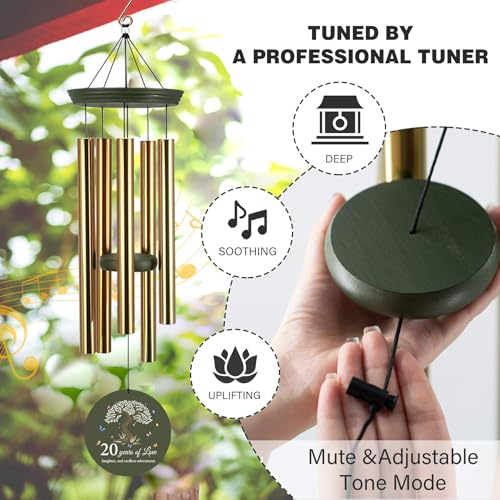 20th Wind Chimes for Couple