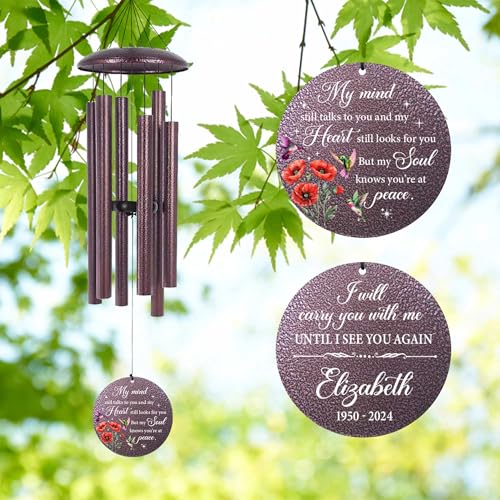 Personalized Memorial Wind Chime for Loss of Loved One 30