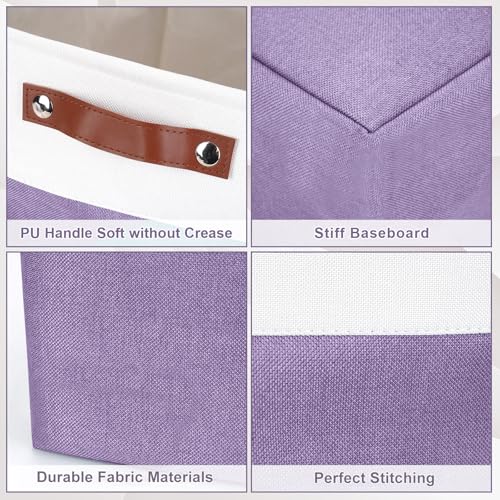 Collapsible Fabric Storage Cubes 11x11 Cube Storage Bins (4 Count)