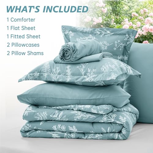 Blue Bed in a Bag King 7 Pieces