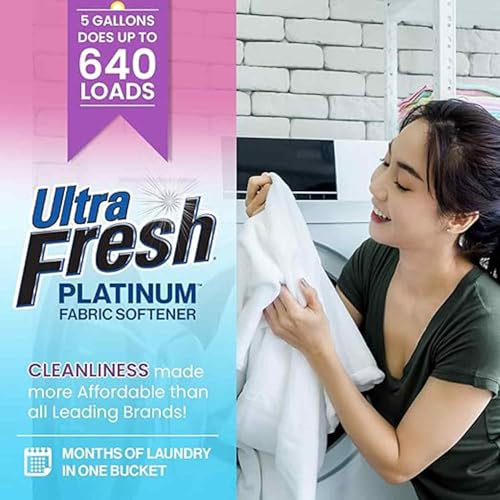 Platinum Fabric Softener for Laundry up to 640 Loads (640 Fl Oz)