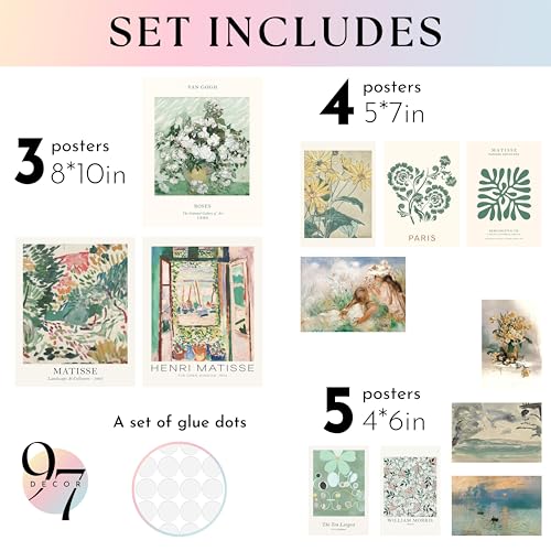 Sage Green Boho Framed Wall Art (12 Count)