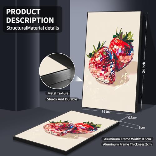 Funky Red Strawberry Disco Wall Art