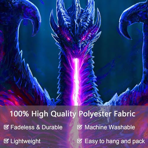 Evil Dragon Blacklight Tapestry